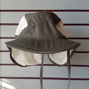 Ladies 2 Dark Olive Sun Hat W/Mesh Flap New